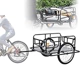 Universeller Fahrrad-Lastenanhänger mit faltbarem Design, strapazierfähig für Transport mit hoher Kapazität, ideal für Outdoor-Abenteuer und tägliches Pendeln