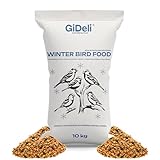 GiDeli Vogelfutter Winter 10kg - Streufutter für Wildvögel ganzjährig - Meisenfutter für Garten & Balkon mit Leinsamen reich an Omega-3, Calcium – ohne Zusatzstoffe