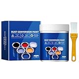 CAKEEYUM Rostumwandlerfarbe mit Pinsel, 300 g, wetterfester Rostumwandler für Metall, langanhaltende Vorbeugung und Schutz für Eisenzäune, Türen und Fenster, Farbe, Conv