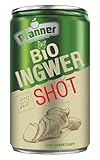 Pfanner Bio Ingwer Shot (12 x 0,15 l) - 100% Direktsaft - Natürlicher Immun Shot, Ingwersaft, Energy Shot, Ingwershot