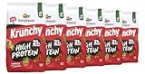 Barnhouse Krunchy High Protein, 22g (auf 100g) Portion Bio Hafer-Knuspermüsli aus Bayern,Erdbeere & Vanille 6 x 450g (450g (6er Pack))