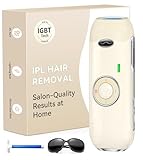 Haarlosy IPL Geräte Haarentfernung Laser - Schmerzfreie Haarentfernungsgerät Maximale Energie von 22J, Ideal für Zuhause, Geeignet für Damen Herren am Körper, Gesicht, Achseln, Beinen (Beige)