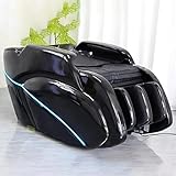 Elektrische Massageliege im eleganten, schwarzen Design, Salon-Shampoo-Liege für Kopf- und Schönheitsbehandlungen, mit 3 Massagemodi und automatischer Beinhebung.