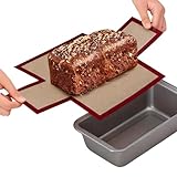 Wiederverwendbare Silikon-Backmatte – 14,57 x 10,63 Zoll Antihaft-Broteinlage, Silikon-Pfannenmatte für Kekse, Gebäck, Kuchen, Pizza und Sauerteig | Hitzebeständig, spülmaschinenfest, rutschfeste Back