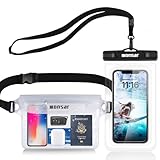 wonsar wasserdichte Tasche, wasserdichte handyhülle Unterwasser, wasserdichter Beutel, wasserfeste Tasche Bauchtasche wasserdicht für Wassersport, Strand, Schwimmen, Bootsfahrten usw