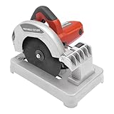 Schneidemaschine Metallschneiden Trennsäge 1200W Kappsäge 5200RPM Schneidewinkel 0-45° für Holz, Stahl, Wänden - Rot