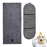 GFTCGK 2 StüCk Hundehandtuch, GroßEr Hunde Handtuch, Extra Saugfähig, Schnelltrocknend, Weich, Für Hunde & Katzen