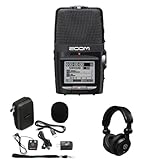 Zoom H2n Handheld Digital Multitrack Recorder Bundle mit APH-2n Zubehör Pack und Kopfhörer