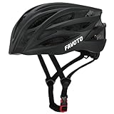 Favoto Fahrradhelm für Erwachsene Radhelm - Fahrrad Helmet Rennradhelm Rollerhelm MTB Helm für Herren Damen mit Abnehmbarer Innenfutter Verstellbar Schwarz L (59-61cm)