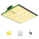 VIPARSPECTRA P600 LED Grow Lampe, 2024 Pflanzenlampe Led Vollspektrum, Pflanzenlampen LED Grow Light, Dimmen 0%-100% für Gewächshaus Zimmerpflanzen Sämling Gemüse Blüte für Growzelt 60x60cm 40x40cm