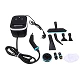 TOPINCN Handdampfreiniger, 1250 Ml Druckdampfreinigungsmaschine 1500 W 4 Bar Hochdruck mit 2 M Schlauch für Küchenboden, Zuhause, Badezimmer, Fliesenfugen (EU-Stecker 220V)