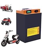 WILLQ 72V 60V Lithium-Ionen-Akku 42Ah 55Ah 65Ah E-Bike Li-Ionen-Akku Go-Kart-Akku Motorradbatterie für E-Scooter Moped Dreirad Motor Backup-Batterie,60v,65Ah