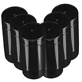 OUNONA 6 Stück Flaschen Wiederverwendbar Für Die Lippen Mit Nachfüllbarem Gloss Feuchtigkeits Tubenbehälter Cremebehälter Plastikflaschen Balsambehälter Pp Schwarz