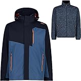 CMP - 3-in-1-Jacke für Herren, Schwarz Blau, 50
