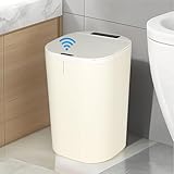 SternSinn Sensor Mülleimer Küche 20L mit Deckel, Mülleimer mit Bewegungssensor & Touch-Bedienfeld, LCD-Display, Kann durch Licht Aufgeladen Werden und mit Blaulicht-Desinfektion, Wasserdichter & Stumm