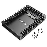 ORICO 2,5' auf 3,5' interner Festplattenadapter Konverter Einbaurahmen Wechselrahmen, für 2,5 Zoll SATA HDD oder SSD von 7/9,5/12,5 mm, Kein Kabel Erforderlich(1125SS) (1 Stück)