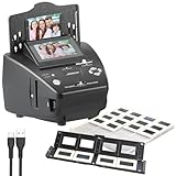 Somikon Diascanner: Foto-, Dia- & Negativscanner m. Display, ganz ohne PC, 2850 DPI, 20 MP (Photoscanner, Dias Scanner, diascaner)