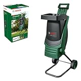 Bosch AXT Rapid 2000 Häcksler (zum leistungsstarken Häckseln von Gartenabfällen; kraftvoller 2000-W-Motor)