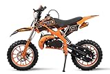 Nitro Motors Apollo Dirtbike, 49cc, 2-Takt Motor, 10 Zoll Räder, 50 km/h (Orange)