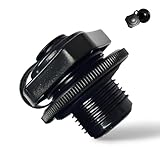 Ztolbriy Schlauchboot Ventil Ersatzteil Ventilkappe 23,5mm Universell Passend Ventil Ersatzteile Für Aufblasbare Boote Luftmatratzen Kajaks SUP Schwarzer Kunststoff