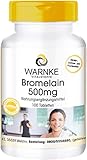 Bromelain 500mg - 1200 F.I.P - natürliches Ananasenzym - vegan & hochdosiert - 100 Tabletten | Warnke Vitalstoffe