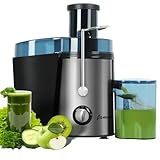 Panana Zentrifugal-Entsafter mit 3' Extra Weitem Einfüllschacht, 1000W Hochleistungsmotor, BPA-frei, Leicht zu Reinigen