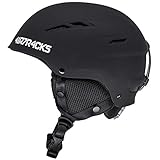 Airtracks Star T-200 Ski Helm Snowboardhelm für Herren Damen Skihelm Snowboard Helm - schwarz - M (52-55cm)