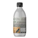 Contura Wischpflege Reiniger Pflege 3in1 mit Messbecher Holz Parkett Vinyl Laminat Bodenreiniger geölt (1 Liter mit Messbecher)