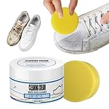 Kidmis White Shoe Cleaning Cream, Schuhcreme Weiß, Reinigungscreme für Weiße Schuhe White Shoe Cleaner Professional Sneaker Cleaner (1)