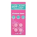 EzeeTabs Allzweckreiniger – Reinigungstabs für ein mikroplastikfreies, biologisch abbaubares und veganes Putzmittel – 4 x Reiniger für alle Oberflächen