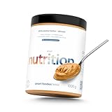 Smartfoodies Smart Nutrition - Erdnussbutter 1 KG | 100% aus hochwertigen argentinischen Erdnüssen hergestellt | Hoher Proteingehalt: 28 g pro 100 g | Ohne Salz, Zucker oder Palmöl | Glatt