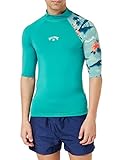 Billabong Contrast Allover kurzärmeliges Lycra für Männer Blau