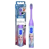 Oral-B Pro-Health Jr. Battery Powered Kid's Toothbrush featuring Disney's Frozen, Soft, 1ct, Styles May Vary
