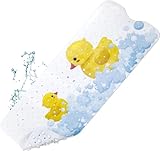 YOCOLE Badewannenmatte Kinder, 100x40cm Duschmatte Badematte rutschfest, Antirutschmatte Badewanne Dusche Badewanneneinlage, BPA-frei PVC Bath Mat mit Saugnäpfen, Maschinenwaschbar