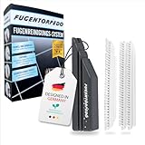 Fugentorpedo Bürsten-Set – Fugenreinigungsbürste für Bad, Küche & WC – mit Griff, Silikon-/Eckenbürste & 2 Ersatzbürsten – Fliesenfugenreiniger gegen Schimmel & Rückstände