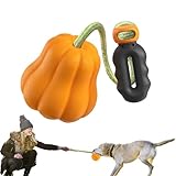 CutitiUU Haustier Stimme Schleifen Ball Spielzeug im Freien Kürbis Modell,Hundespielzeug Unzerstörbar Kauspielzeug Hund,Kürbis-Hundespielzeug Spielen Halloween,für mittelgroße Hunde