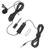 Yardwe 1 Satz Lavalier Mikrofon mit Klinkenstecker Hochsensibles Ansteckmikrofon für Live Streaming Vlogging Interviews und Videokonferenzen Kabel Kompatibel mit Smartphone Laptop