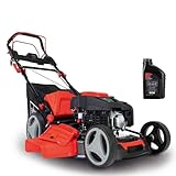 Scheppach Benzin Rasenmäher MS225-53 mit Radantrieb | 53cm Schnittbreite | 65L Fangbox | Höhenverstellung 7 Stufen | Seitenauswurf & Reinigungsfunktion | Mulchmäher | inkl. Motoröl