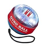 Ezweiji Handgelenk Gyro Ball, Handgelenk Training Ball, Handgelenk Strengthener, stärkt Handgelenk Knochen und Muskeln (Rot (Farbige Lichter))