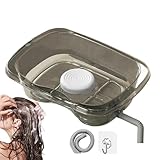 Bett Haarwaschbecken, Haarwaschbecken,Krankenbett Shampoo Schüssel mit Abflussrohr | Becken zu Hause für ältere Menschen, Haarschnitte und Färben für Behinderte, bettlägerig und behindert