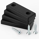 NIMA PARTS Möbelgleiter Kunststoff – 20er Set – Bodengleiter & Stuhlgleiter (50x14x5 mm, 20, Schwarz)