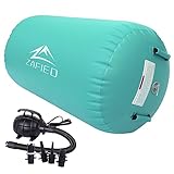 Air Rolle Turnen, Air Roll Aufblasbare Air Barrel Gymnastik Yoga Rolle mit Luftpumpe Tumbling Matten Trainingsmatte Gymnastikmatte Fitnessrolle