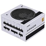 SAMA 750 W weißes Netzteil, 80 Plus Gold, Vollspannung, vollmodularer FDB, leiser Lüfter, ECO-Modus, 12 V PSU, ATX-Netzteil für alle Grafikkarten, Schwarz