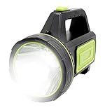 XUNATA Superheller LED Handscheinwerfer 6000 Lumens Outdoor Led Taschenlampe Tragbar Laterne USB Wiederaufladbare Handlampe Arbeitsleuchte Flashlight Camping Laterne Wasserdicht Suchscheinwerfer