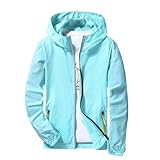 Sommerjacke Herren Leicht Dünn Freizeitjacke Stehkragen Langarm Sweatjacke Klassisch Sportlich Sportjacke mit Kapuze Einfarbig Regular Fit Fliegerjacke Outdoor Casual Übergangsjacke