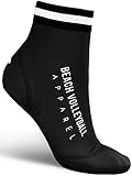 Beach Volleyball Apparel Neoprensocken - Schwarz, L - Mit Anti Loch Garantie