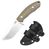 CJRB Mutt Fixed Blade Knife with Sheath, 3.18' AR-RPM9 Steel Blade with Micarta Handle Camping Hiking Survival Knife for Men Women, J1958 Green