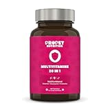 Multivitamin Komplex 20 in 1 Hund und Katze. Vitamine A, B, C, H. Mit Probiotika und Glucosamin. Stärkung des Immunsystems. Frei von Getreide und Zucker. 100% Natürlich. Gelenktabletten Hund. Omega 6