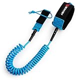 Abahub SUP Leash, Sup Zubehör, Surfboardleash Board Sup Sicherheitsleine, 10ft 7 mm Leash für Erwachsene Blau