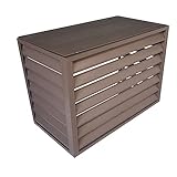 Aluminium-Klimaanlagen-Windabweiser und Zaun für Außengeräte, Wärmepumpenabdeckung, wetterbeständig, universelle Passform für Fenstereinheiten, verbessert Effizienz und Schutz